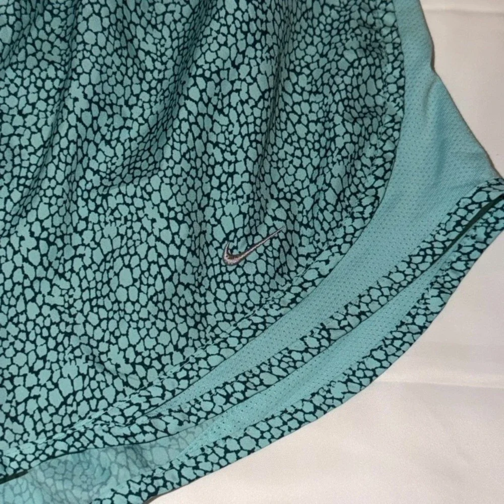 Nike Teal Patterned Athletic Shorts